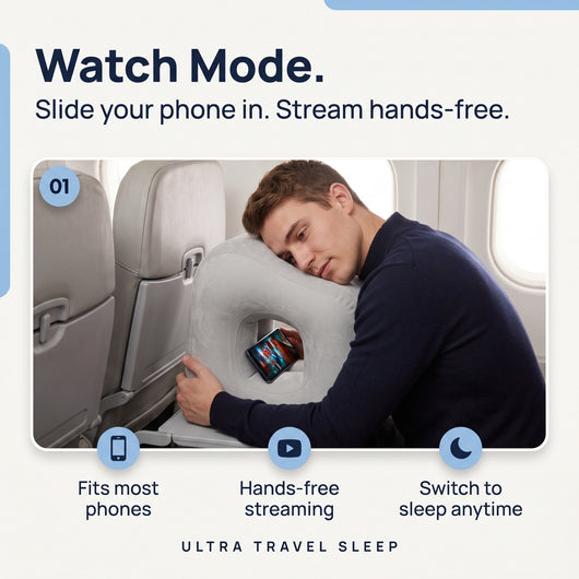UTS AirRest™ Ergonomic Travel Pillow